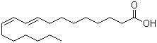 Conjugated linoleic acid molecular structure (CAS 2420-56-6)