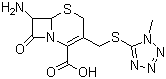 7-Amino-3-(1-methyltetrazol-5-ylthiomethyl)-3-cephem-4-carboxylic acid molecular structure (CAS 24209-38-9)