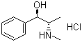 D-Ephedrine hydrochloride molecular structure (CAS 24221-86-1)