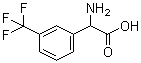 structure of CAS# 242475-26-9, alpha-Amino-3-(trifluoromethyl)benzeneacetic acid