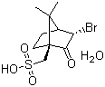 右旋-3-溴樟脑-10-磺酸水合物分子结构 (CAS 24262-38-2)