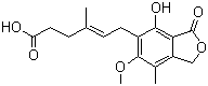 Mycophenolic acid  molecular structure (CAS 24280-93-1)
