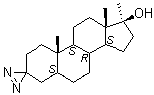(5alpha,17beta)-17-Methylspiro[androstane-3,3'-[3H]diazirin]-17-ol molecular structure (CAS 2429-17-6)