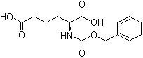 结构式 CAS# 24325-14-2, N-苄氧羰基-L-alpha-氨基己二酸