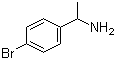 结构式 CAS# 24358-62-1, 4-溴-alpha-苯乙胺; 1-氨基-1-(4-溴苯基)乙烷
