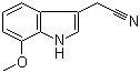 7-甲氧基吲哚-3-乙腈分子结构 (CAS 2436-18-2)
