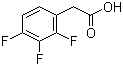 2,3,4-Trifluorophenylacetic acid molecular structure (CAS 243666-12-8)