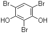 2,4,6-三溴间苯二酚分子结构 (CAS 2437-49-2)