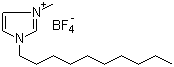 结构式 CAS# 244193-56-4, 1-癸基-3-甲基咪唑鎓四氟硼酸盐