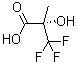 结构式 CAS# 24435-45-8, (2S)-3,3,3-三氟-2-羟基-2-甲基-丙酸