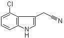 (4-Chloro-1H-indol-3-yl)acetonitrile molecular structure (CAS 2447-15-6)