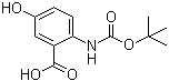 structure of CAS# 244765-00-2, 2-[(tert-Butoxycarbonyl)amino]-5-hydroxybenzoic acid
