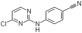 structure of CAS# 244768-32-9, 4-[(4-Chloro-2-pyrimidinyl)amino]benzonitrile