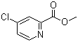 structure of CAS# 24484-93-3, Methyl 4-chloropicolinate;Methyl 4-chloropyridine-2-carboxylate; 4-Chloropyridine-2-carboxylic acid methyl ester