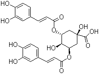 Isochlorogenic acid A molecular structure (CAS 2450-53-5)
