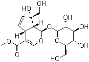 结构式 CAS# 24512-62-7, 栀子苷