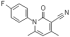 1-(4-Fluorophenyl)-1,2-dihydro-4,6-dimethyl-2-oxo-3-pyridinecarbonitrile molecular structure (CAS 24522-49-4)