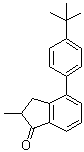 4-[4-(1,1-Dimethylethyl)phenyl]-2,3-dihydro-2-methyl-1H-inden-1-one molecular structure (CAS 245653-51-4)