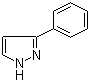 结构式 CAS# 2458-26-6, 3-苯基吡唑; 3(5)-苯基-1H-吡唑