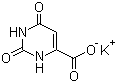 结构式 CAS# 24598-73-0, 乳清酸钾; 1,2,3,6-四氢-2,6-二氧代嘧啶-4-羧酸钾盐