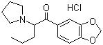 1-(3',4'-Methylenedioxyphenyl)-2-pyrrolidino-1-pentanone hydrochloride molecular structure (CAS 24622-62-6)