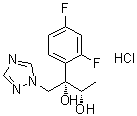 (2S,3S)-2-(2,4-Difluorophenyl)-1-(1H-1,2,4-triazol-1-yl)-2,3-butanediol monohydrochloride molecular structure (CAS 246547-60-4)