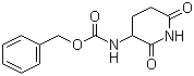 3-N-苄氧羰基氨基-2,6-二氧代哌啶分子结构 (CAS 24666-55-5)