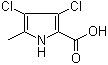 3,4-Dichloro-5-methyl-1H-pyrrole-2-carboxylic acid molecular structure (CAS 24691-30-3)