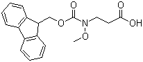 structure of CAS# 247021-90-5, Weinreb Linker;N-Fmoc-N-Methoxy-3-aminopropionic acid; N-[(9H-Fluoren-9-ylmethoxy)carbonyl]-N-methoxy-beta-alanine