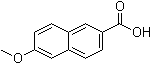 结构式 CAS# 2471-70-7, 6-甲氧基萘-2-羧酸