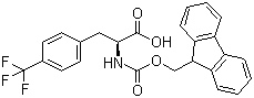 Fmoc-4-(Trifluoromethyl)-L-phenylalanine molecular structure (CAS 247113-86-6)