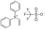 Diphenyl(vinyl)sulfonium trifluoromethanesulfonate molecular structure (CAS 247129-88-0)