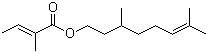 惕各酸香茅酯分子结构 (CAS 24717-85-9)