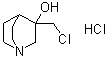 structure of CAS# 247195-81-9, 3-(Chloromethyl)-3-quinuclidinol hydrochloride