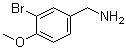 structure of CAS# 247254-47-3, 3-Bromo-4-methoxybenzylamine;[[3-Bromo-4-(methyloxy)phenyl]methyl]amine