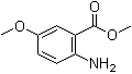 结构式 CAS# 2475-80-1, 2-氨基-5-甲氧基苯甲酸甲酯