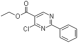 4-Chloro-2-phenyl-5-pyrimidinecarboxylic acid ethyl ester molecular structure (CAS 24755-82-6)