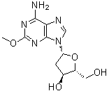 2-甲氧基-2'-脱氧腺苷分子结构 (CAS 24757-70-8)