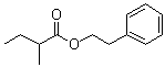 structure of CAS# 24817-51-4, Phenylethyl 2-methylbutanoate;Phenylethyl 2-methylbutyrate; beta-Phenylethyl 2-methylbutyrate