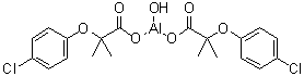 Aluminum clofibrate molecular structure (CAS 24818-79-9)