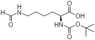 结构式 CAS# 2483-47-8, N-叔丁氧羰基-N'-甲酰基-L-赖氨酸
