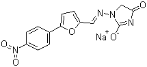 Dantrolene sodium molecular structure (CAS 24868-20-0)
