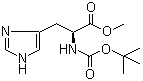 N-tert-Butyloxycarbonyl-L-histidine methyl ester molecular structure (CAS 2488-14-4)