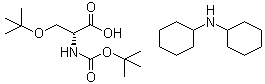 N-[(1,1-dimethylethoxy)carbonyl]-O-tert-butyl-D-serine dicyclohexylammonium salt molecular structure (CAS 248921-67-7)