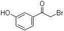 structure of CAS# 2491-37-4, 2-Bromo-3'-hydroxyacetophenone;3-Hydroxyphenacyl bromide; m-Bromoacetylphenol; omega-Bromo-m-hydroxyacetophenone