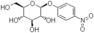 4-硝基苯基 beta-D-吡喃葡萄糖苷分子结构 (CAS 2492-87-7)