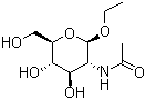 Ethyl 2-(acetylamino)-2-deoxy-beta-D-glucopyranoside molecular structure (CAS 2495-96-7)