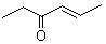 structure of CAS# 2497-21-4, 4-Hexen-3-one;2-Hexen-4-one; Ethyl 1-propenyl ketone; NSC 245483