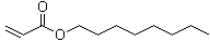 结构式 CAS# 2499-59-4, 丙烯酸辛基酯