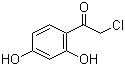 2-氯-1-(2,4-二羟基苯基)乙酮分子结构 (CAS 25015-92-3)